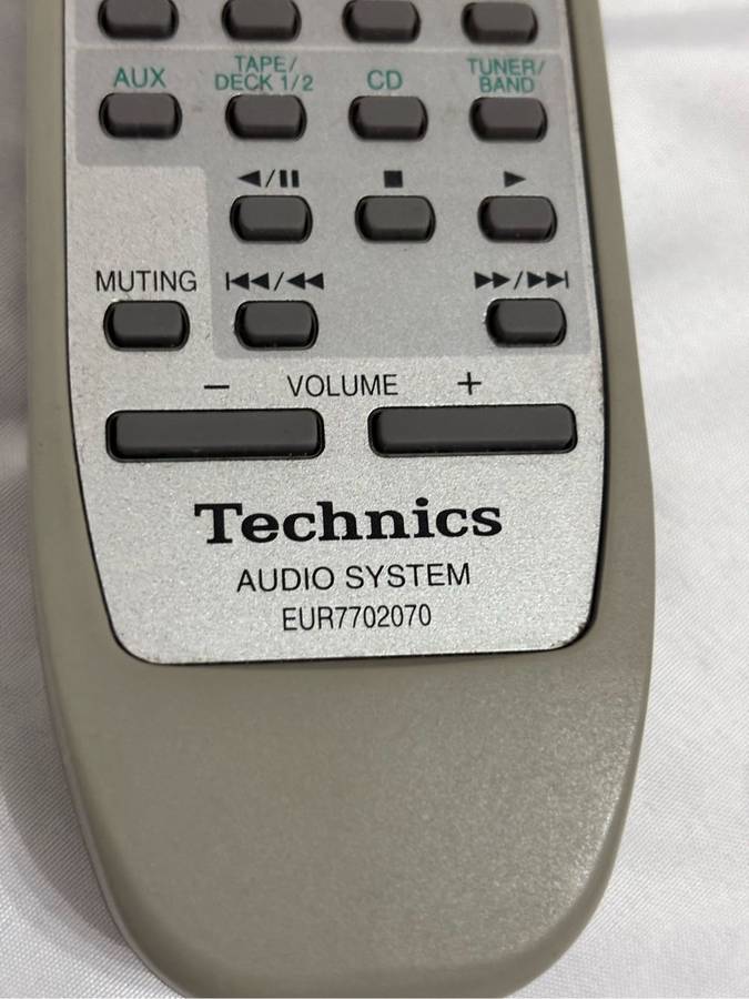 Technics Audio System EUR7702070 Remote Control