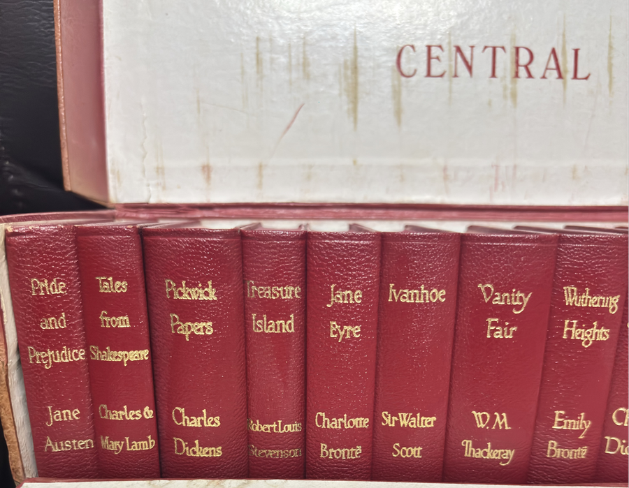 Central Classics 20 Books Box Set Excellent Condition Red Leather Gold