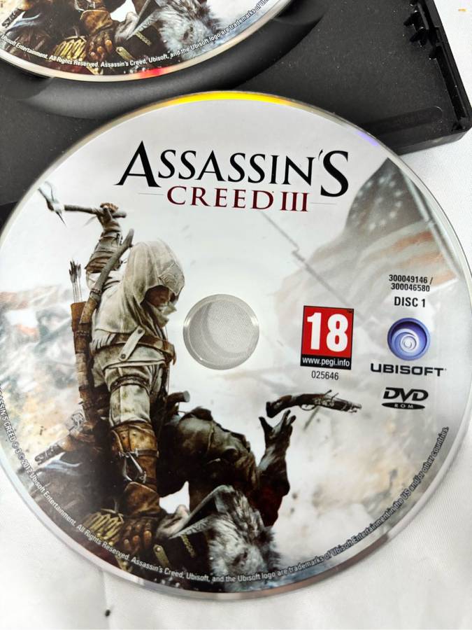 PC DVD ROM Assassins Creed Two Games Revelations, Creed 3 both special editions two disks each