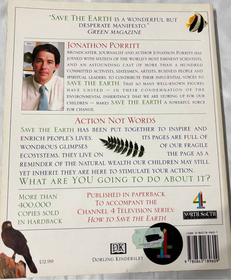 Save the Earth by Jonathon Porritt Environmental Green