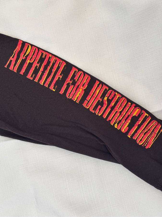 Guns and Rose T-shirt Long Sleeve Large Appetite for Destruction
