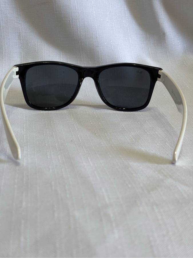 Ray-Ban Black and White Plastic Frame Cat Eye
