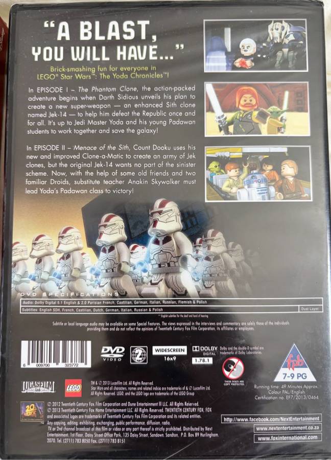 Star Wars Lot Lego Yoda Chronicles movie SEALED , 100 Piece Puzzle and mini tissue