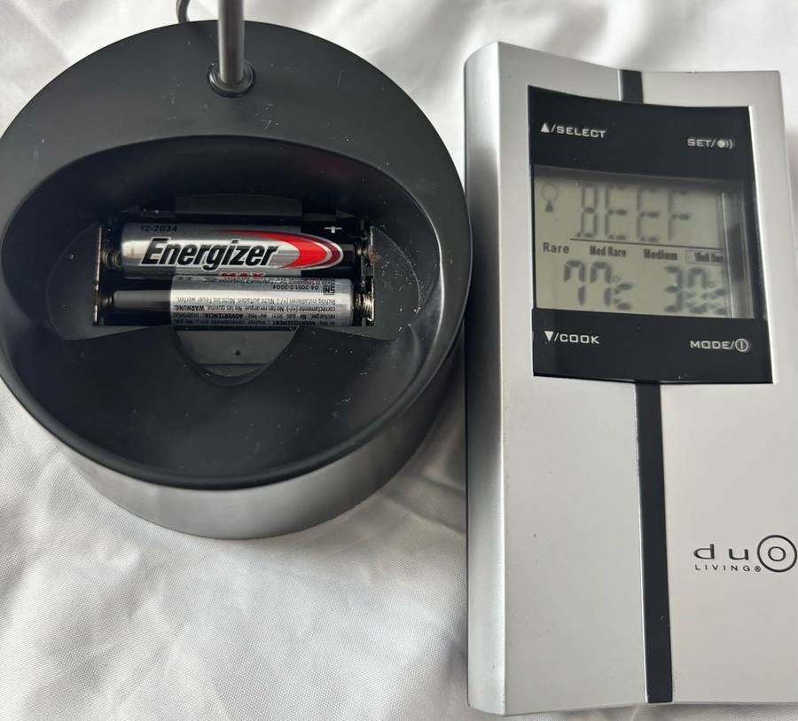 Roasting Thermometer Stainless Probe Mode, Cook, Set and Select