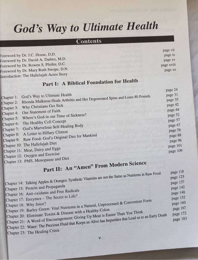 Gods Way to Ultimate Health by Dr George H Malkmus with Michael Dye