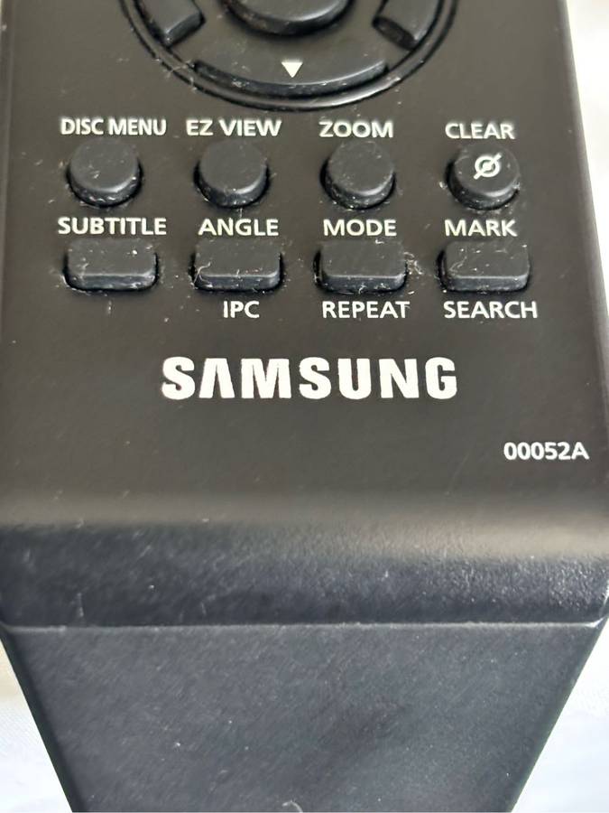 SAMSUNG DVD-V6500 DVD / VCR DVD PLAYER / VIDEO RECORDER Remote Control Only