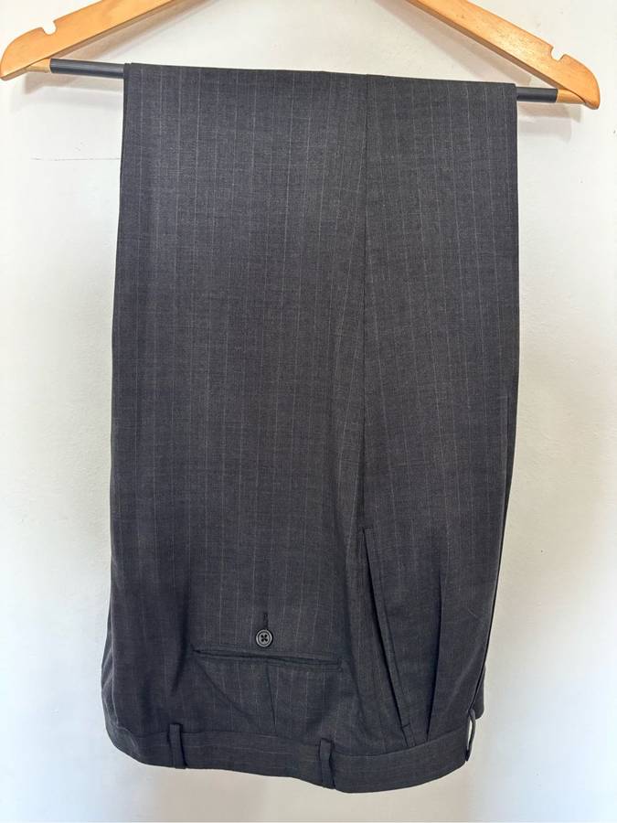 Brooks Brothers Suit Grey Stripe Made USA Import