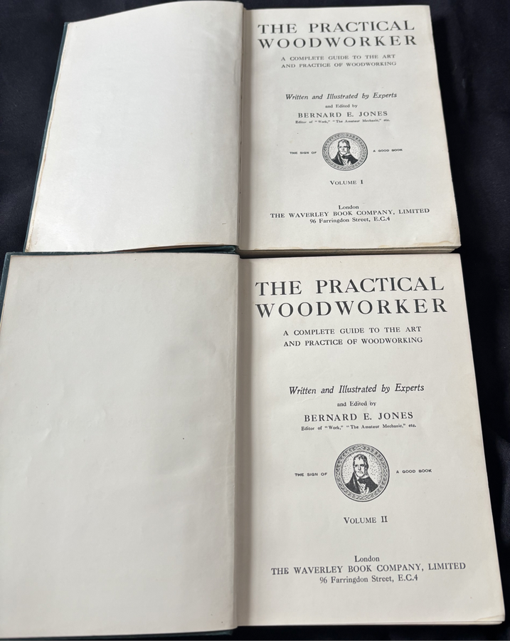 Antique Book The Practical Woodworker 1920s by Bernard E Jones