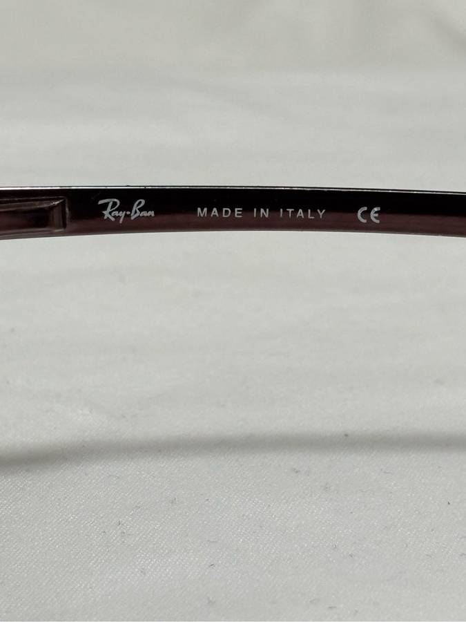 Ray-Ban RB 3175 Brown Sunglasses made in Italy paint mark on frame