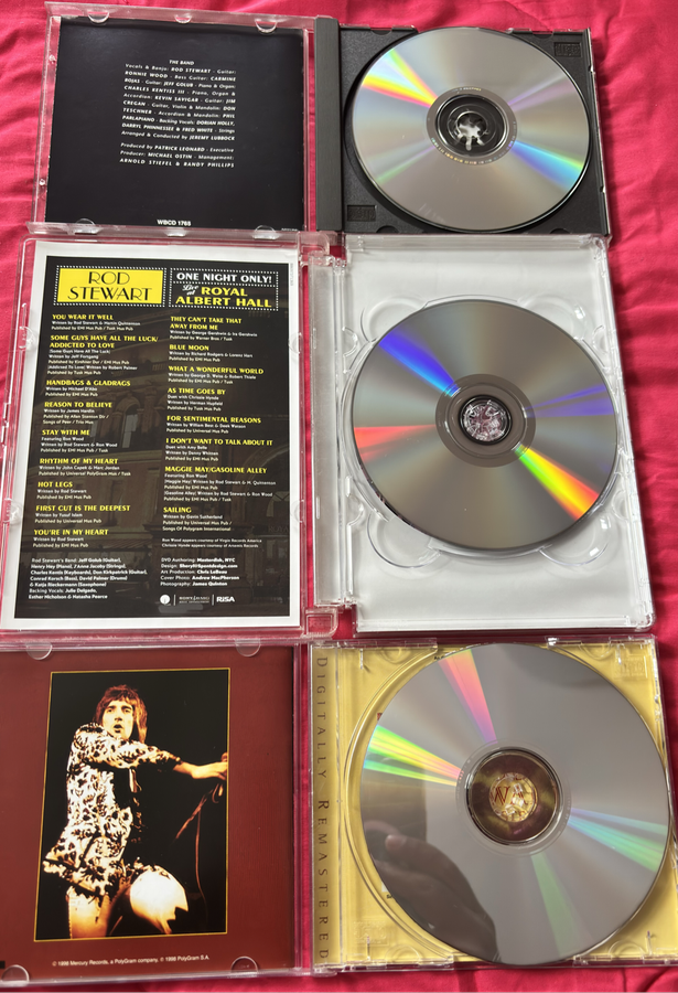 Rod Stewart Music DVD On Stage & 2 CDs Very Best of and Unplugged