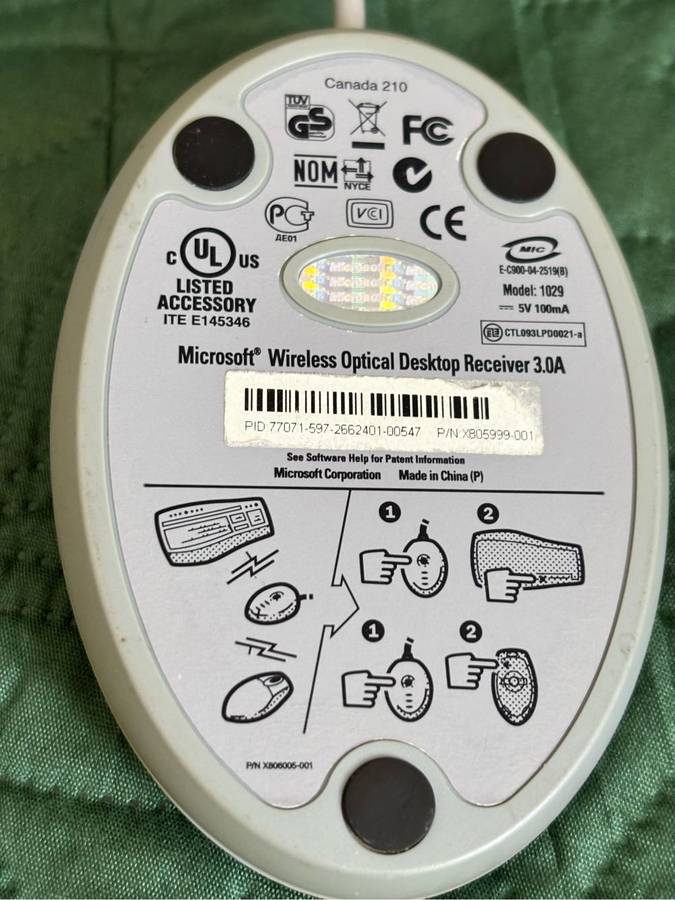 Microsoft Wireless Optical Desktop Receiver 3.0A