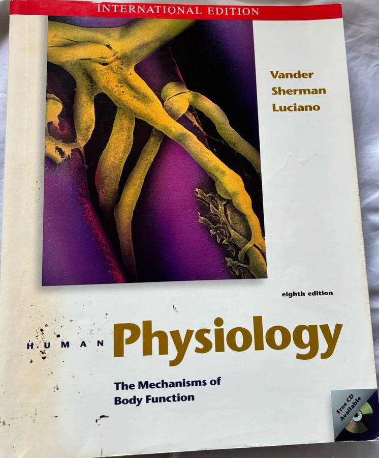 Human Physiology The Mechanics of Body Function 8th Edition Vander, Sherman, Luciano