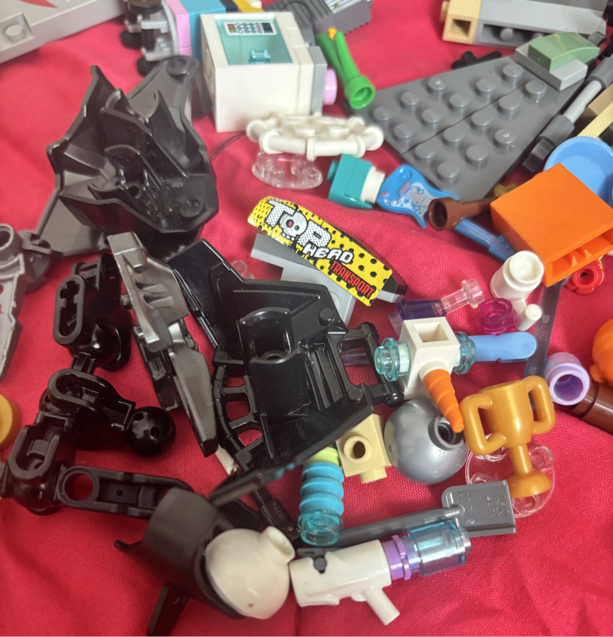 Lego Mix Accessories trees, door, pumpkins, car, Lego