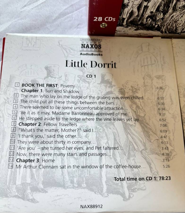 28 CDs Charles Dickens Little Dorrit The Complete Classics Read by Anton Lesser