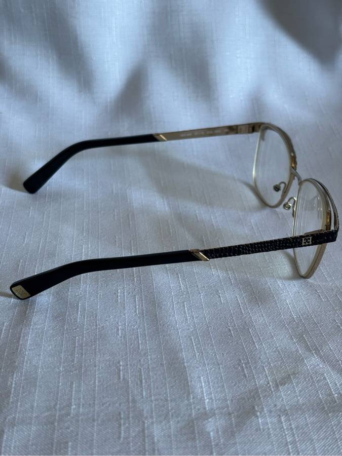 Escada Eyewear Frame Gold Metal and Black