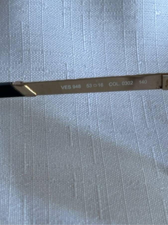 Escada Eyewear Frame Gold Metal and Black