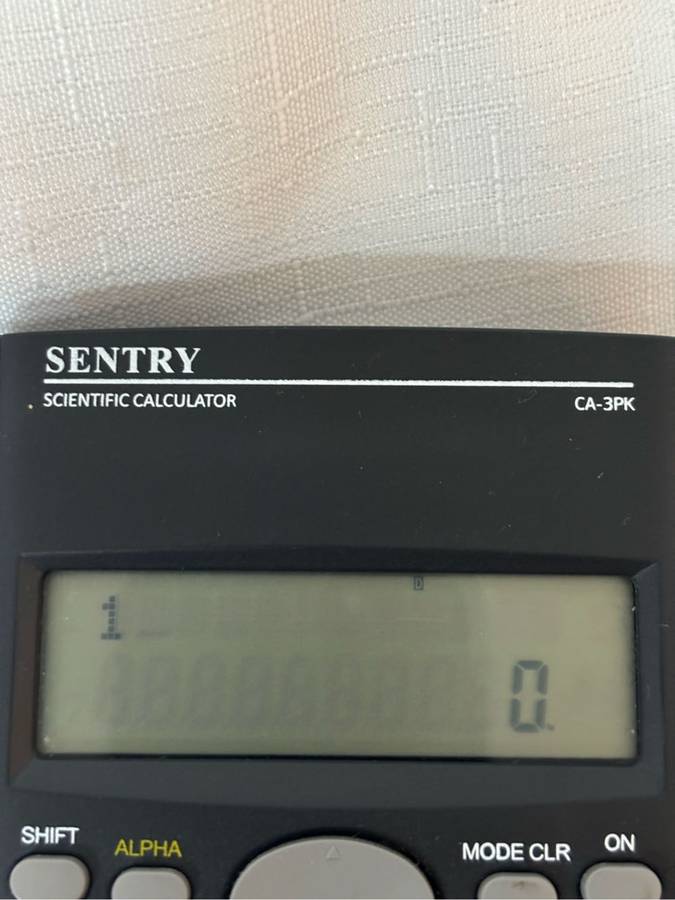 Scientific Calculator Sentry CA-3PK