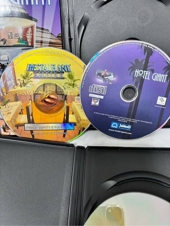 PC DVD and CD Games Combo Zoo Tycoon , Simulator Collection , Hotel Giant