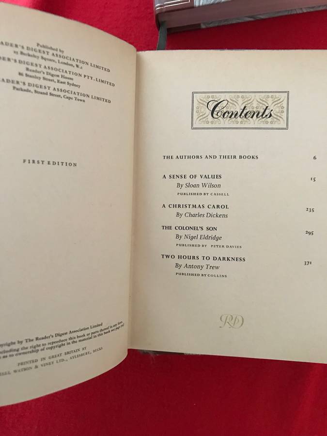 1st edition books lot 3 Readers digest De Luxe edition