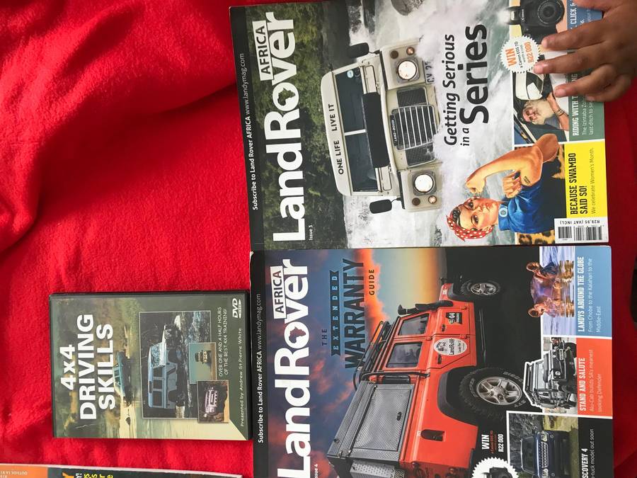 LandRover x4 and Caravan x 2 magazines and Added DVD