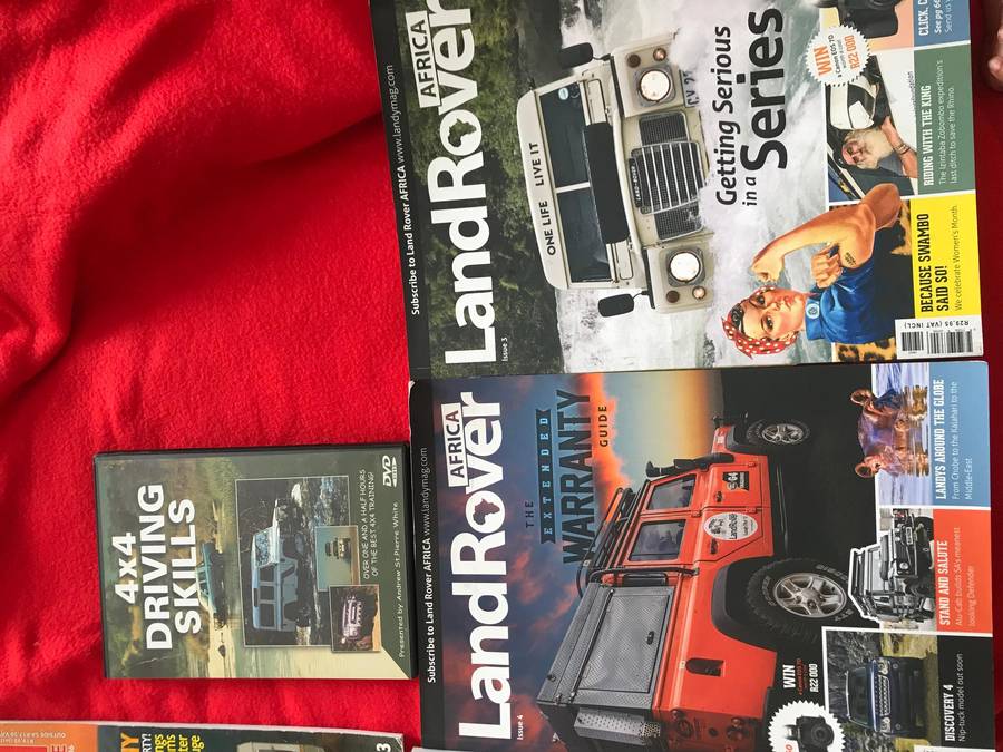 LandRover x4 and Caravan x 2 magazines and Added DVD