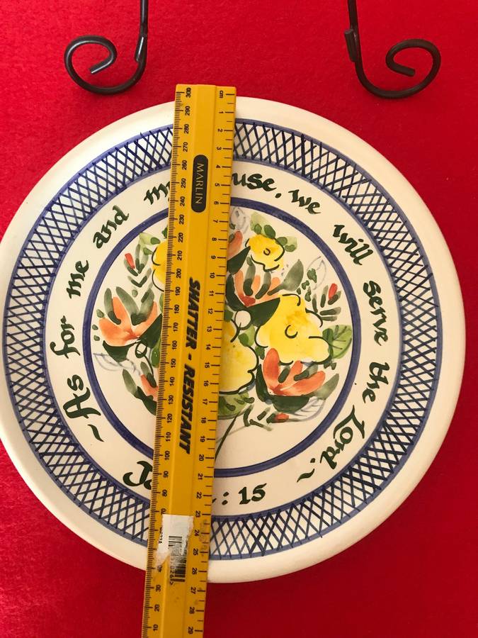 Christian Plate with Bible Scripture