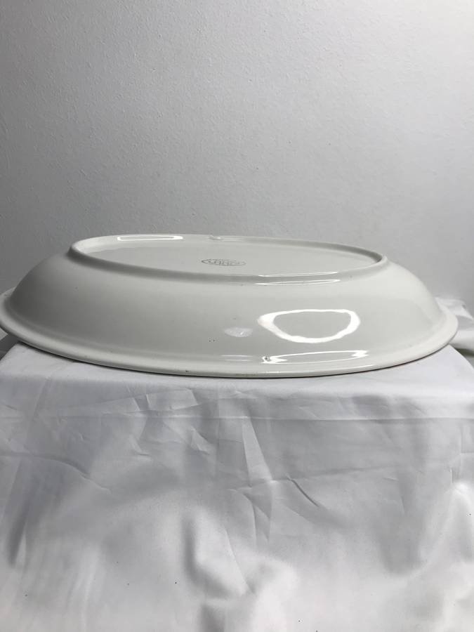 Serving Bowl Large Ceramic Fruit Painted inside ARM Made in Italy 46cm x 35cm