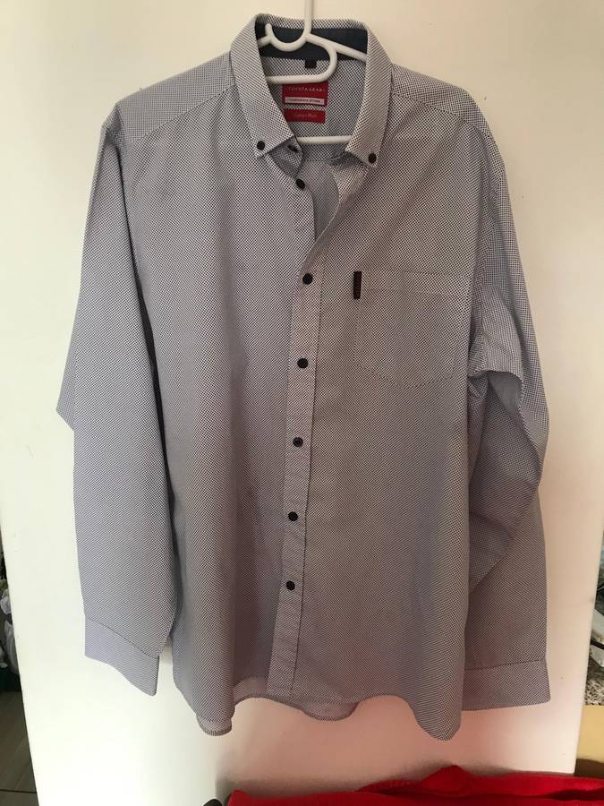 Set of 3 ,Long Sleeve Shirt Men Size L Blue Pattern Toyota Gear Corporate Attire Rare