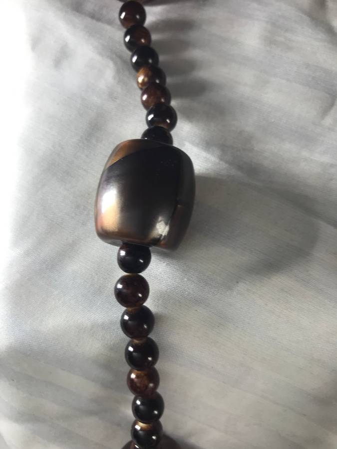 Chunky Pendant and beaded necklace