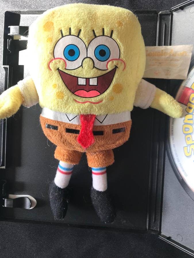 The SpongeBob SquarePants Movie DVD and plush