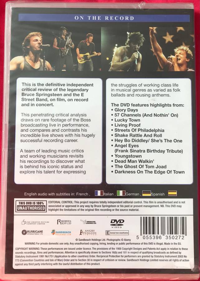 Bruce Springsteen DVD On the Record Sealed and Bruce Hornsby + Friends Collection