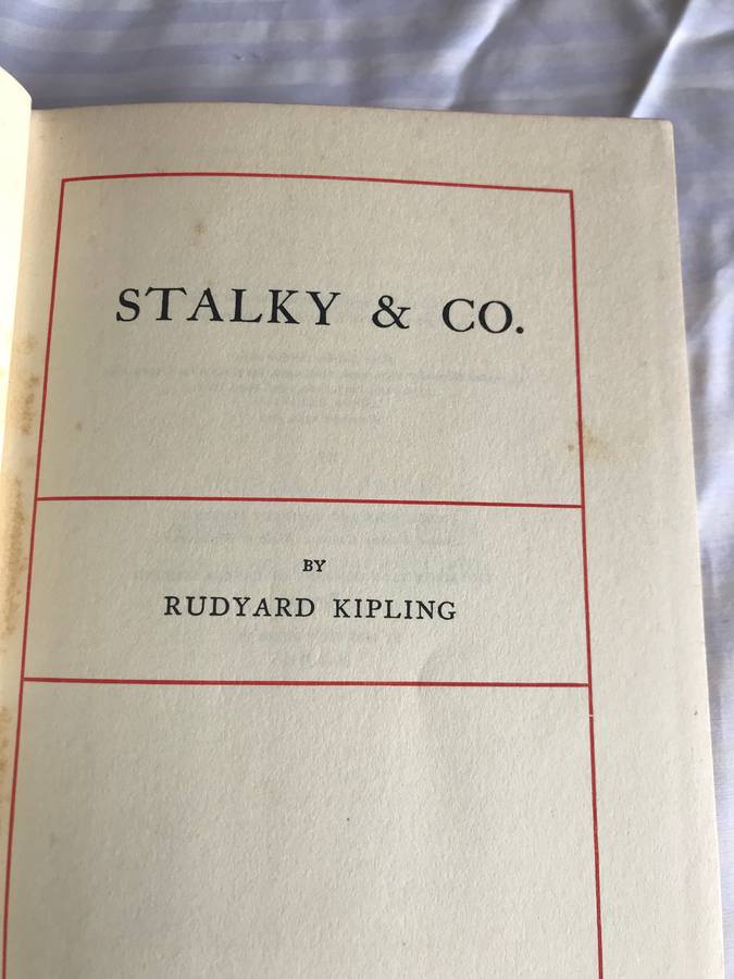STALKY & CO by Rudyard Kipling 1954 hardcover