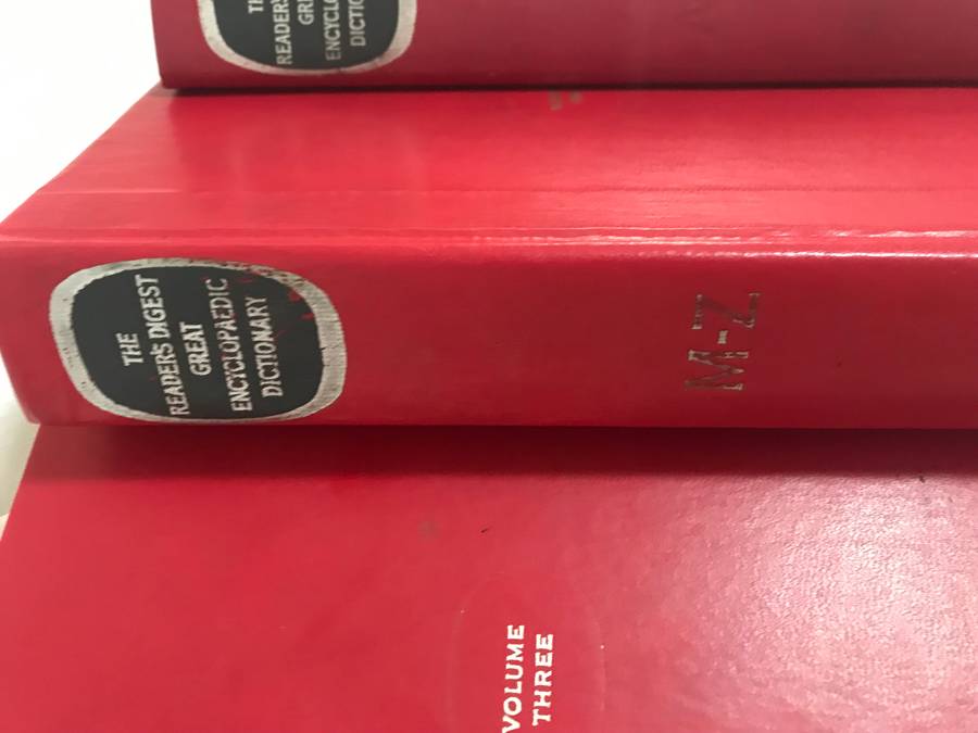 The Reader's Digest Great Encyclopaedic Dictionary Vol 1-3