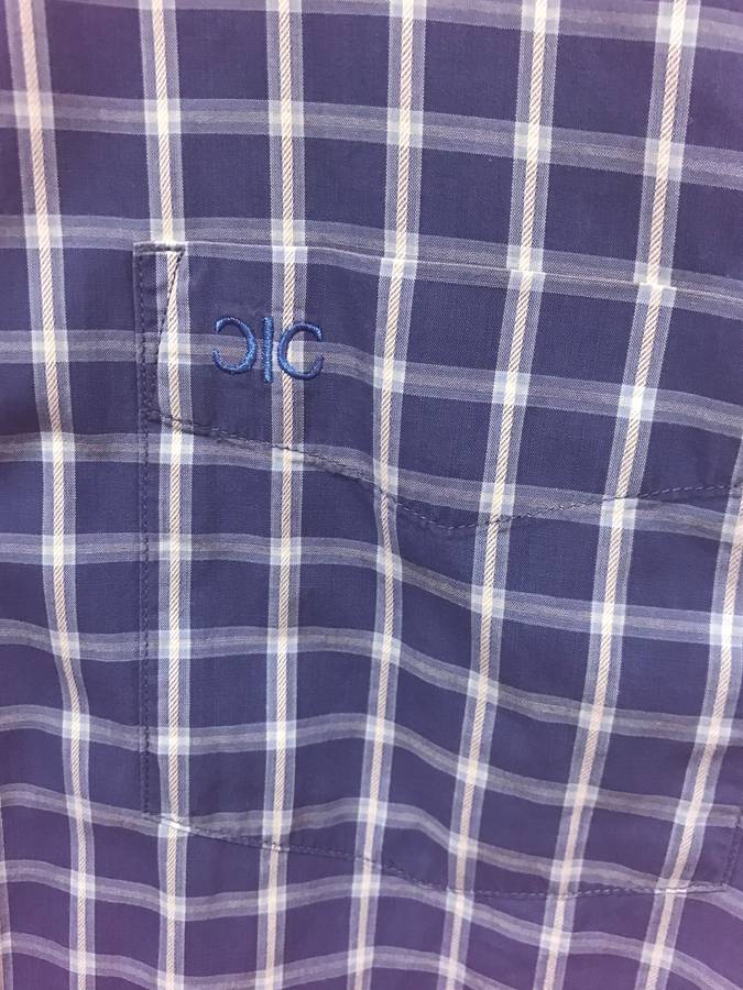 Charter Club Mens Long Sleeve Shirt size Large check blue