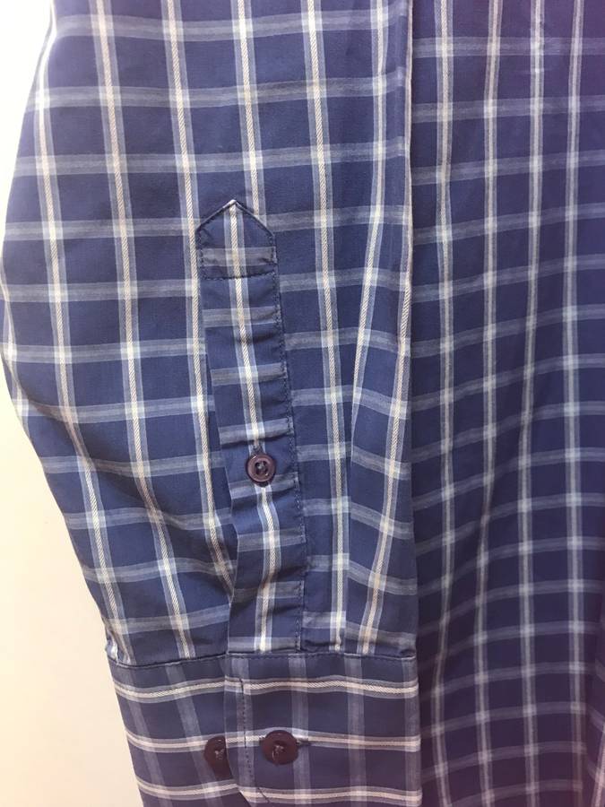 Charter Club Mens Long Sleeve Shirt size Large check blue