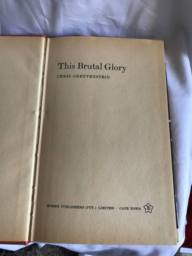 This Brutal Glory Chris Greyvenstein boxing