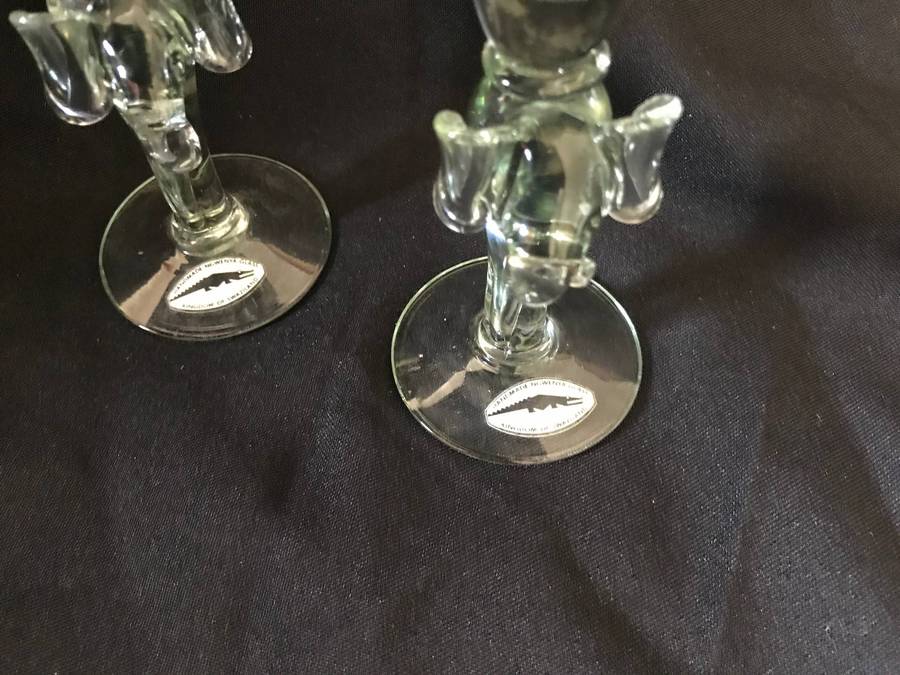 Fairtrade V3 Elephant stem Sherry Glasses Pair Handmade Kingdom of Zwaziland