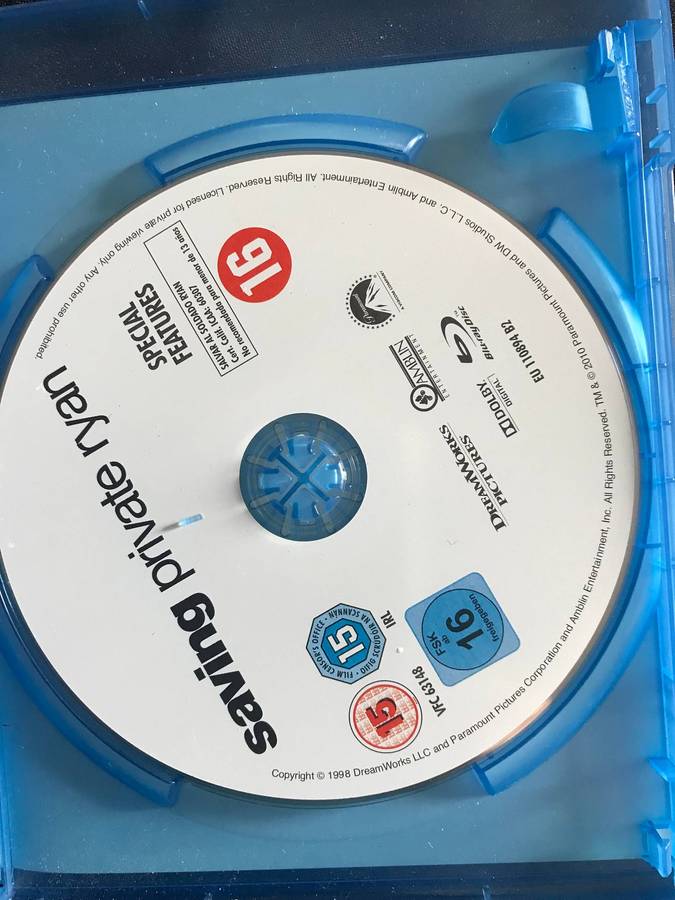 Blu-Ray Snatch , Braveheart and Moneyball Brad Pitt & saving private ryan (lot 4)