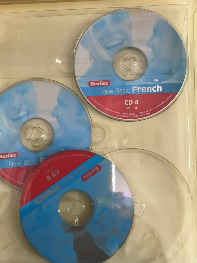 Berlitz New Basic French 6 CD and New Basic French course book