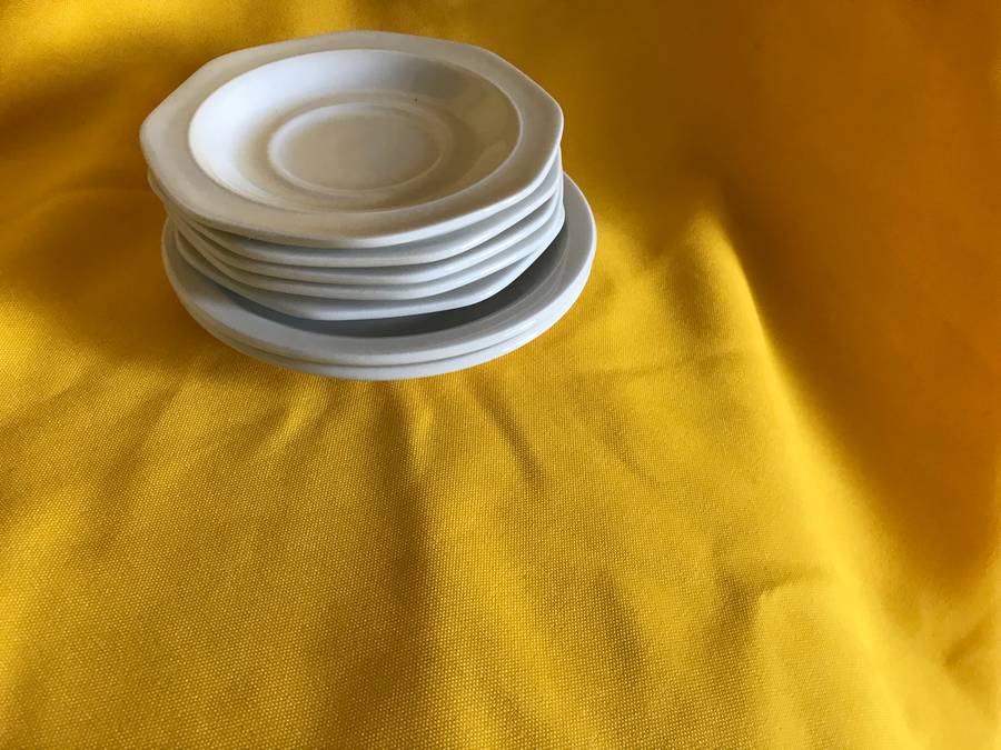 Espresso  cups 8 and sauces 8 with tray Continental china supra dura