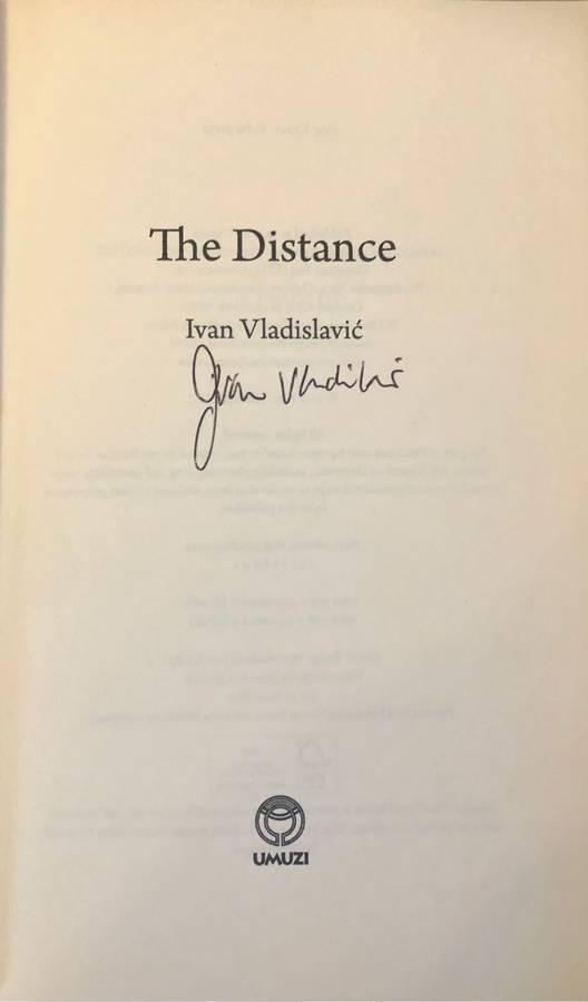 The Distance - Ivan Vladislavic Signed copy