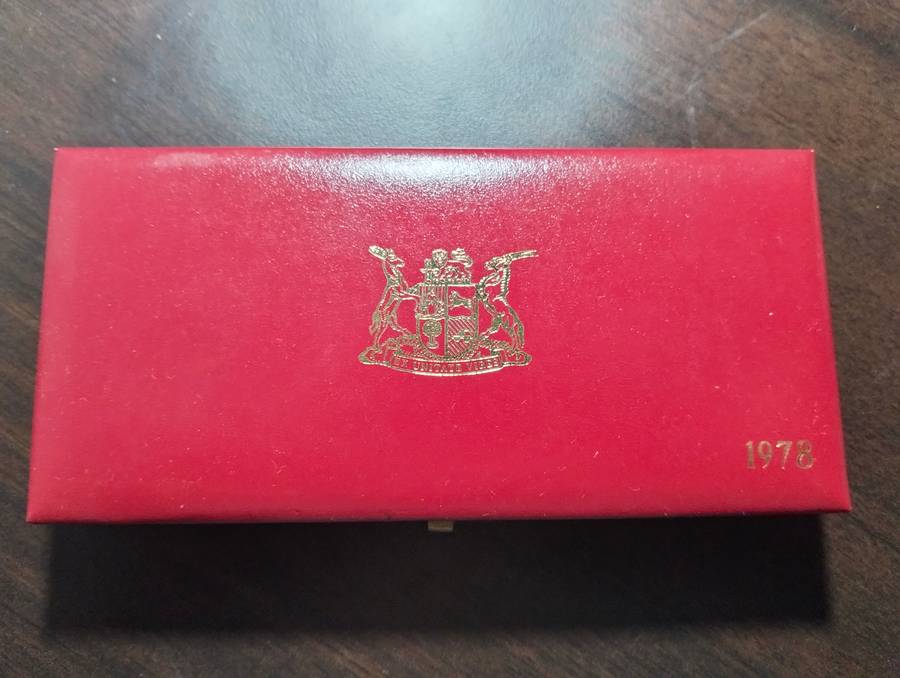 1978 RSA Proof Set in Original Red SA Mint Box No Gold
