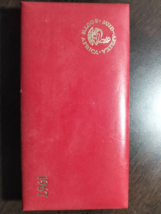 1967 RSA Proof Set in Original Red SA Mint Box No Gold