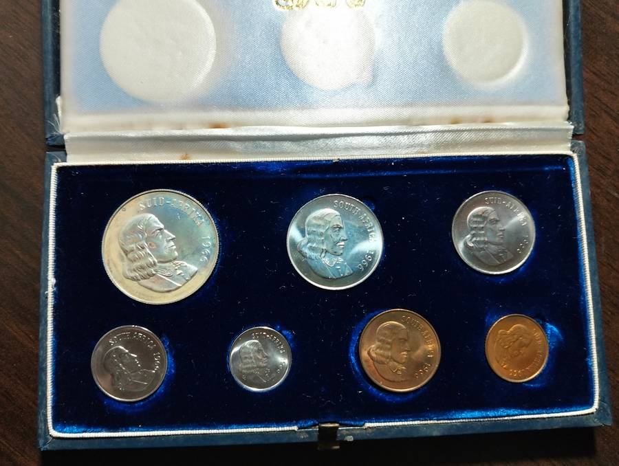 1966 RSA Proof Set in Original Blue SA Mint Box No Gold