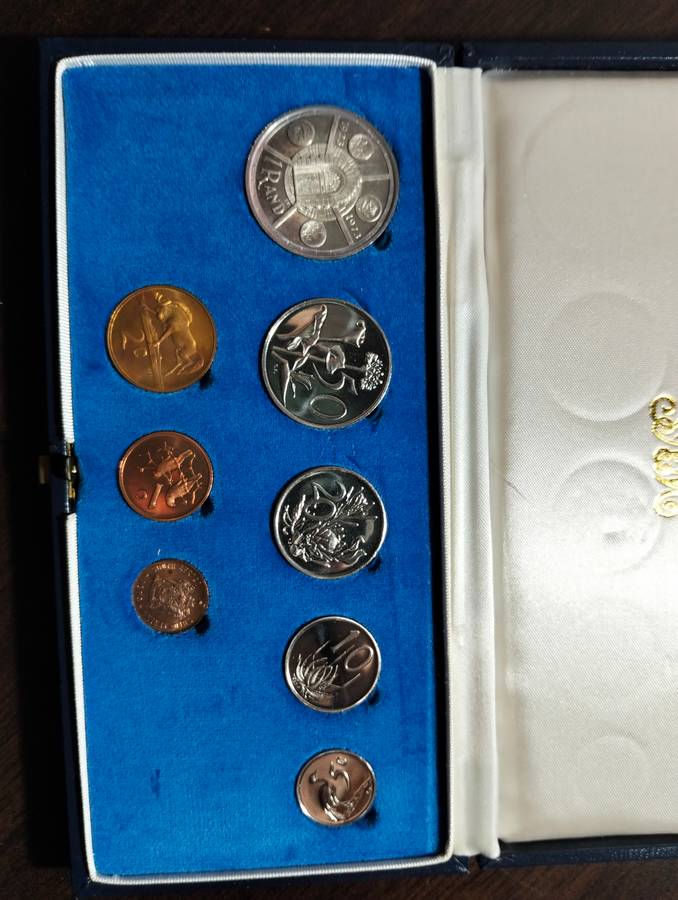 1974 RSA Proof Set in Original Blue SA Mint Box No Gold