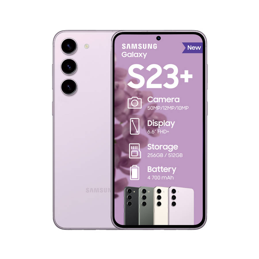 SAMSUNG GALAXY S23 PLUS 512GB DUAL SIM I LAVENDER