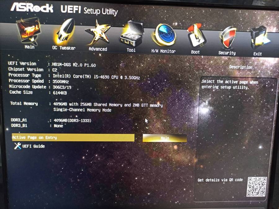 ASRock H81M-DGS - Intel(R) Core(R) (TM) i5-4690 CPU @ 3.50GHz Motherboard