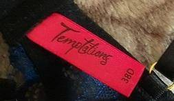 Clothing : Temptations Blue Lace Bra 38D