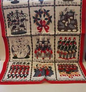 Cloth - Irish Linen Christmas  Cloth made in Ireland 70 cm x 44 cm