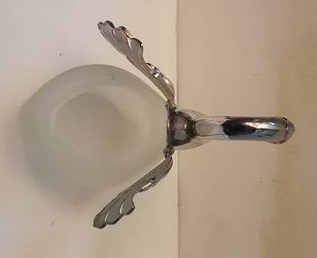 Swan  ornament Metal and Glass 16 cm x 14 cm
